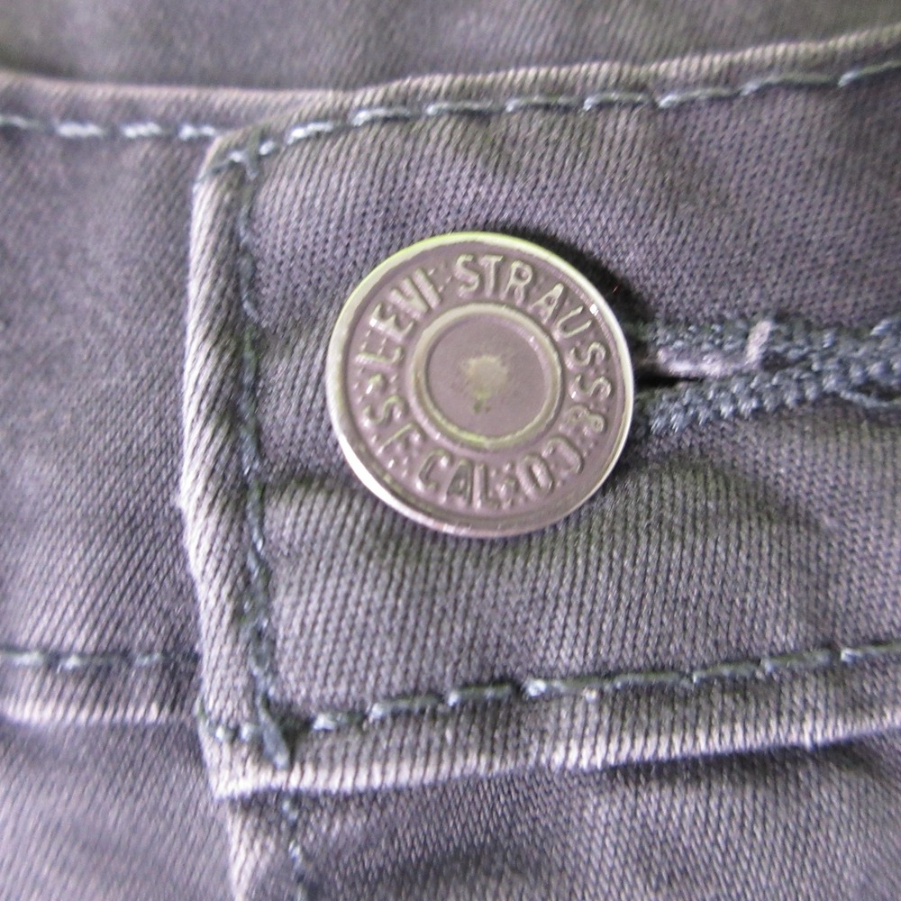 Levis 511 Jeans Mens 32x30 Gray Slim Fit Straight Leg Denim Charcoal Wash Cotton - Picture 3 of 9